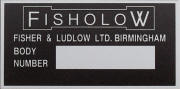 Fisher & Ludlow Fisholow replacement blank plate