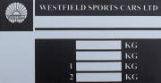 Westfield replacement blank VIN plate, WEST 1